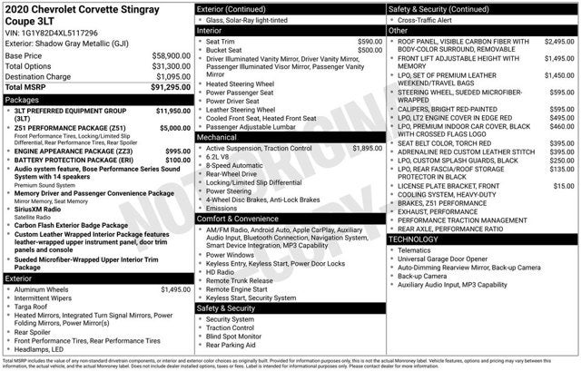 2020 Chevrolet Corvette 3LT