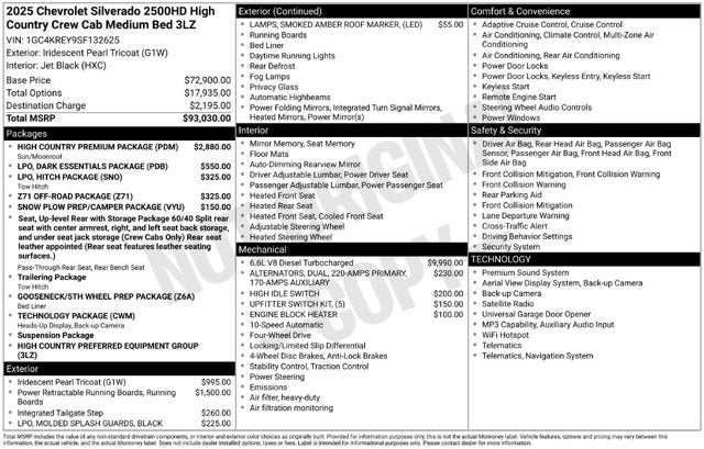 2025 Chevrolet Silverado 2500HD High Country