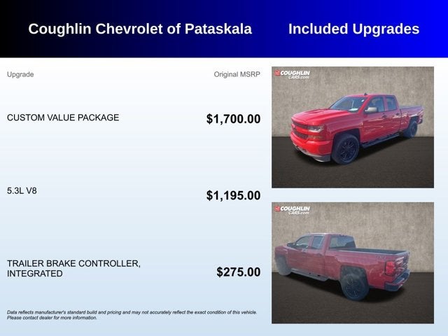 2018 Chevrolet Silverado 1500 4WD Double Cab 143.5" Custom