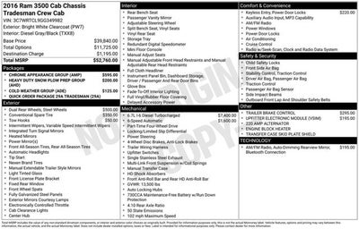2016 RAM 3500 Tradesman
