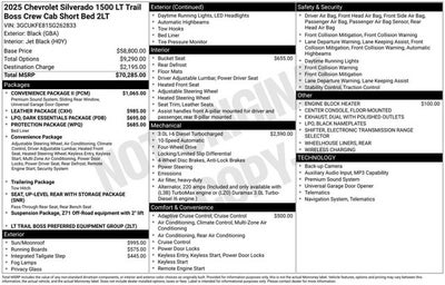 2025 Chevrolet Silverado 1500 LT Trail Boss