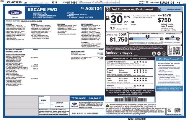 2025 Ford Escape Active