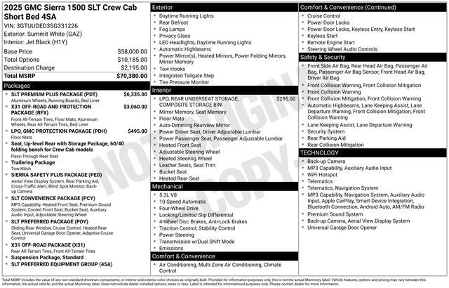 2025 GMC Sierra 1500 SLT