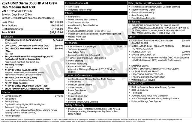 2024 GMC Sierra 3500HD AT4