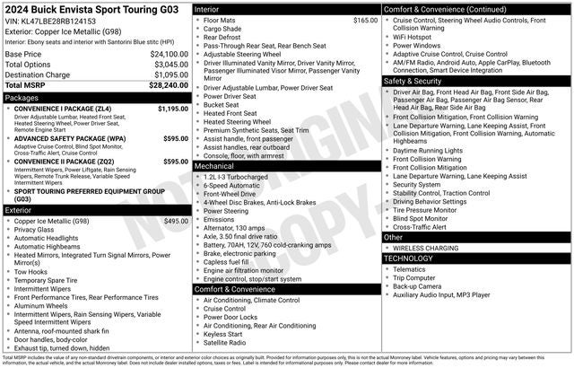 2024 Buick Envista Sport Touring