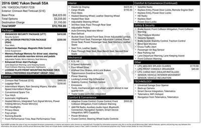 2016 GMC Yukon Denali