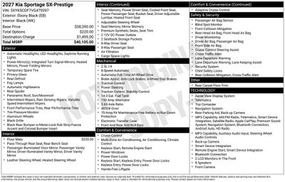 2027 Kia Sportage SX-Prestige