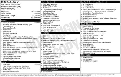 2026 Kia Seltos LX