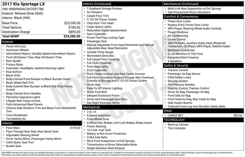 2017 Kia Sportage LX