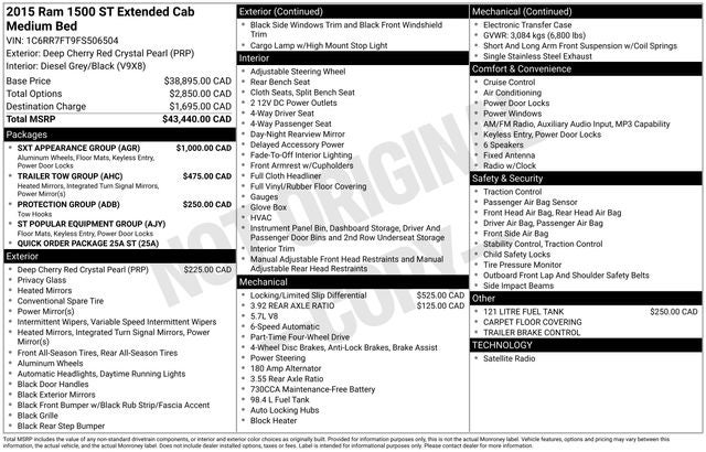 2015 RAM 1500 Tradesman