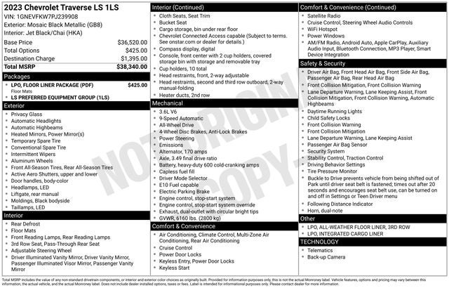 2023 Chevrolet Traverse LS