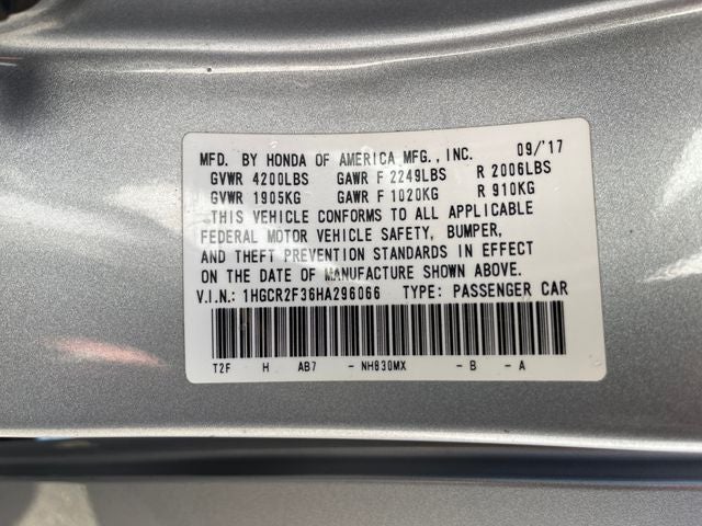 2017 Honda Accord LX
