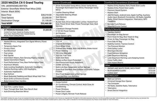 2020 Mazda Mazda CX-5 Grand Touring