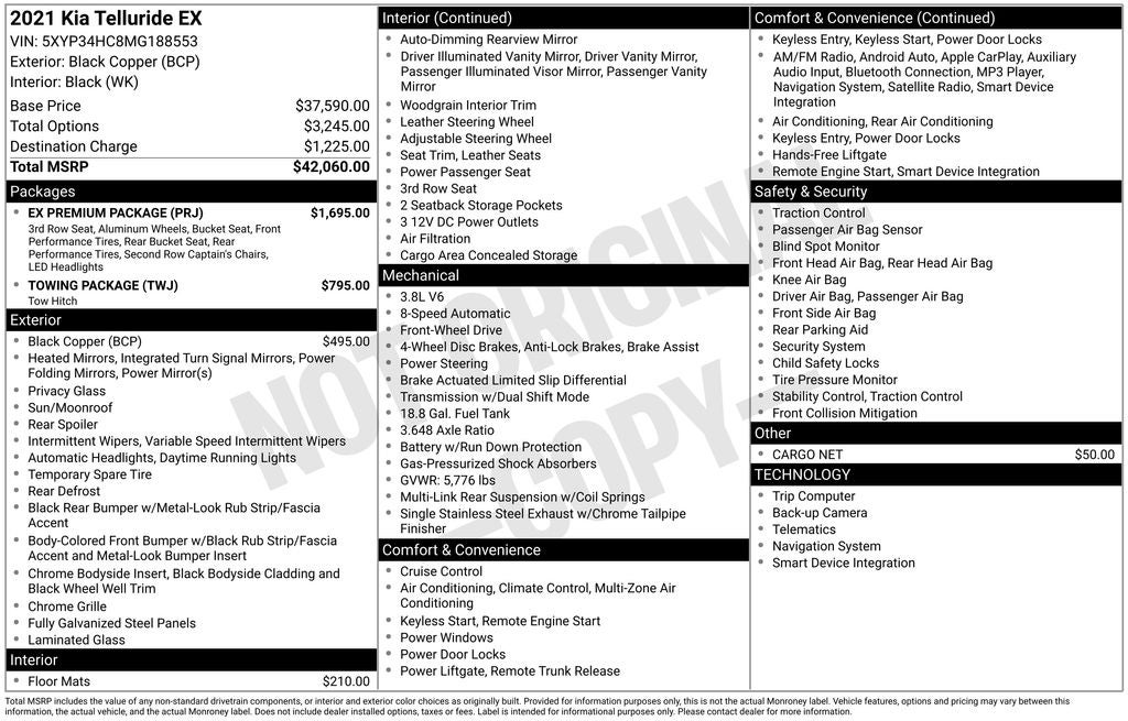 2021 Kia Telluride EX