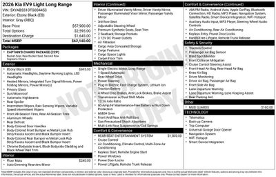 2026 Kia EV9 Light Long Range