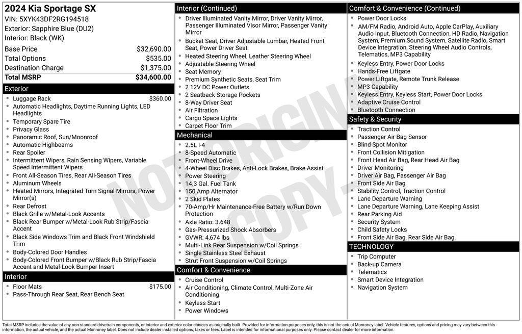 2024 Kia Sportage SX