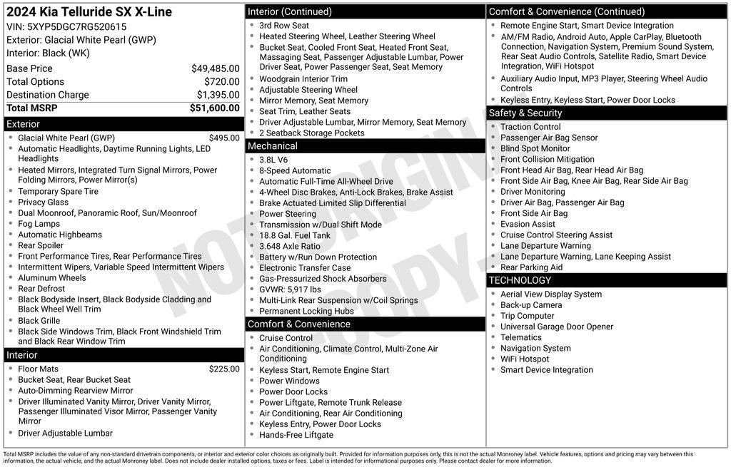 2024 Kia Telluride SX X-Line
