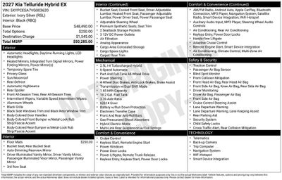 2027 Kia Telluride EX