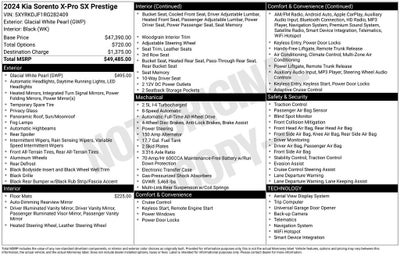 2024 Kia Sorento X-Pro SX Prestige