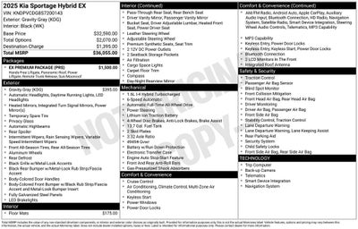 2025 Kia Sportage Hybrid EX