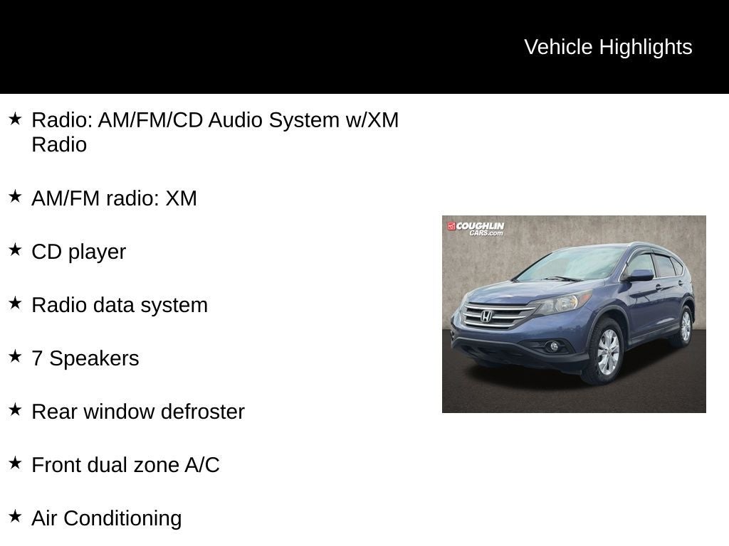 Used 2014 Honda CR-V EX-L with VIN 2HKRM4H72EH656098 for sale in Pataskala, OH