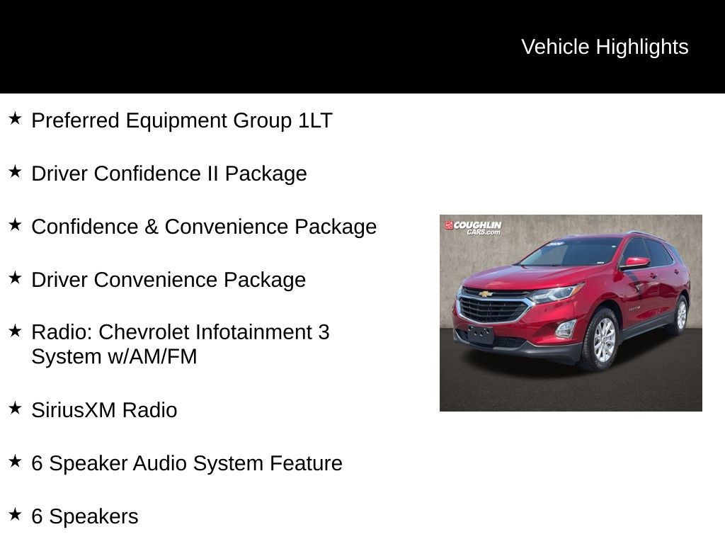 Used 2020 Chevrolet Equinox LT with VIN 3GNAXKEV7LS503819 for sale in Pataskala, OH