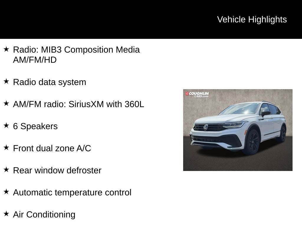 2024 Volkswagen Tiguan SE R-Line Black