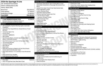 2026 Kia Sportage X-Line