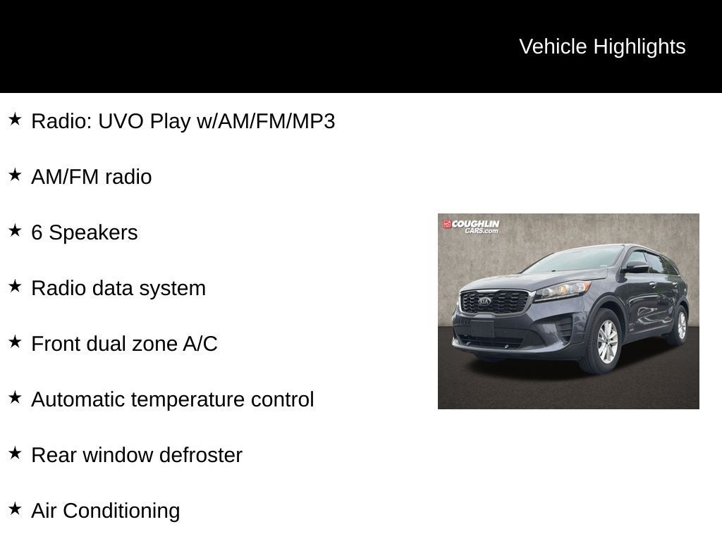Used 2019 Kia Sorento LX with VIN 5XYPGDA54KG522154 for sale in Newark, OH