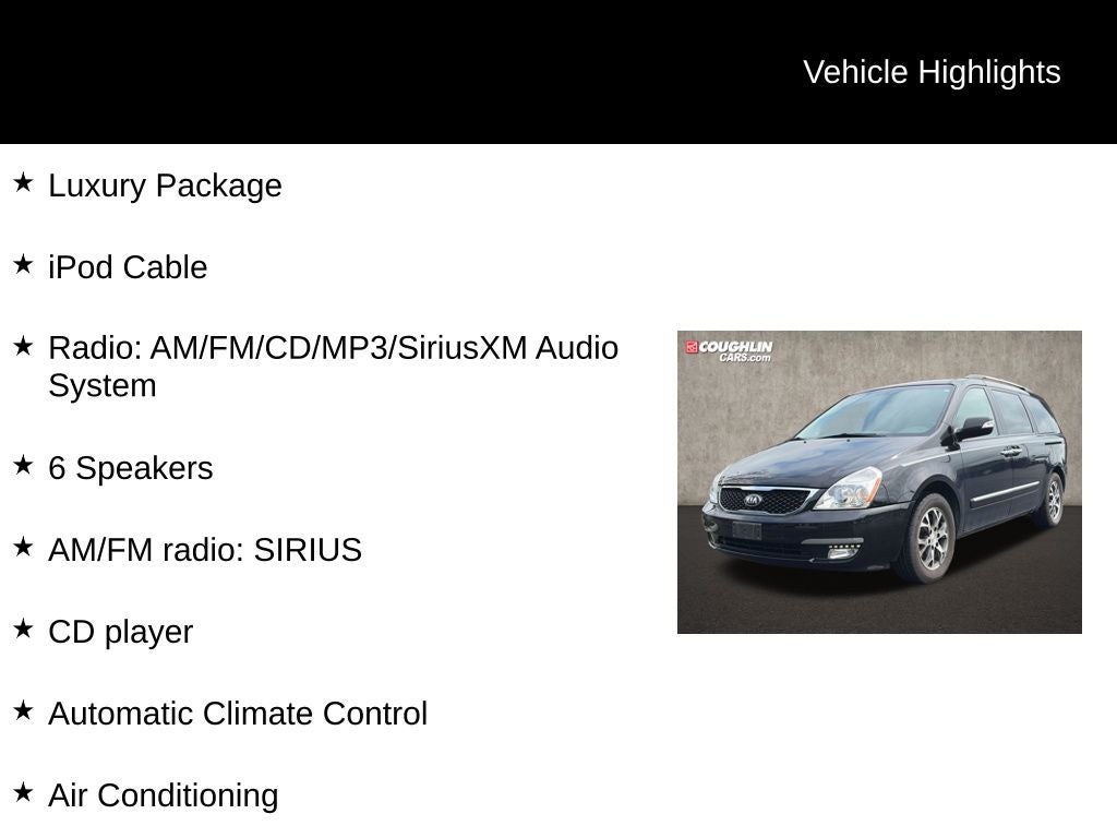 Used 2014 Kia Sedona EX with VIN KNDMH4C7XE6591856 for sale in Pataskala, OH