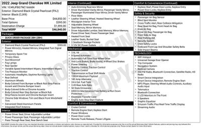 2022 Jeep Grand Cherokee WK Limited