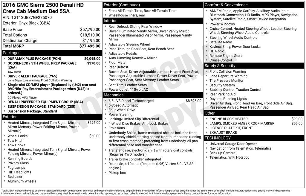2016 GMC Sierra 2500 HD Denali