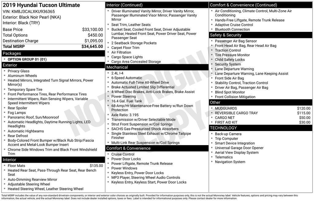 2019 Hyundai Tucson Ultimate