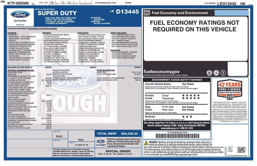 2020 Ford Super Duty F-250 SRW XL