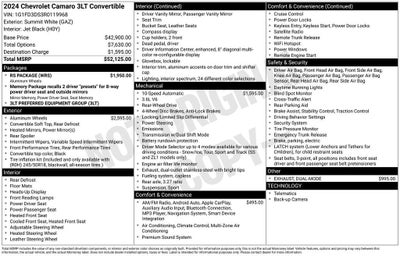 2024 Chevrolet Camaro 3LT