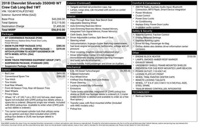 2018 Chevrolet Silverado 3500 HD Work Truck