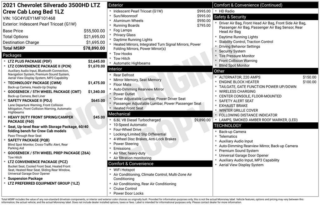 2021 Chevrolet Silverado 3500 HD LTZ DRW