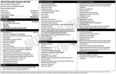 2010 Chevrolet Camaro 2SS