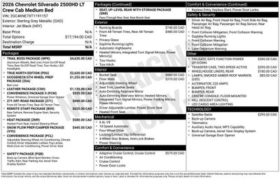 2026 Chevrolet Silverado 2500 HD LT