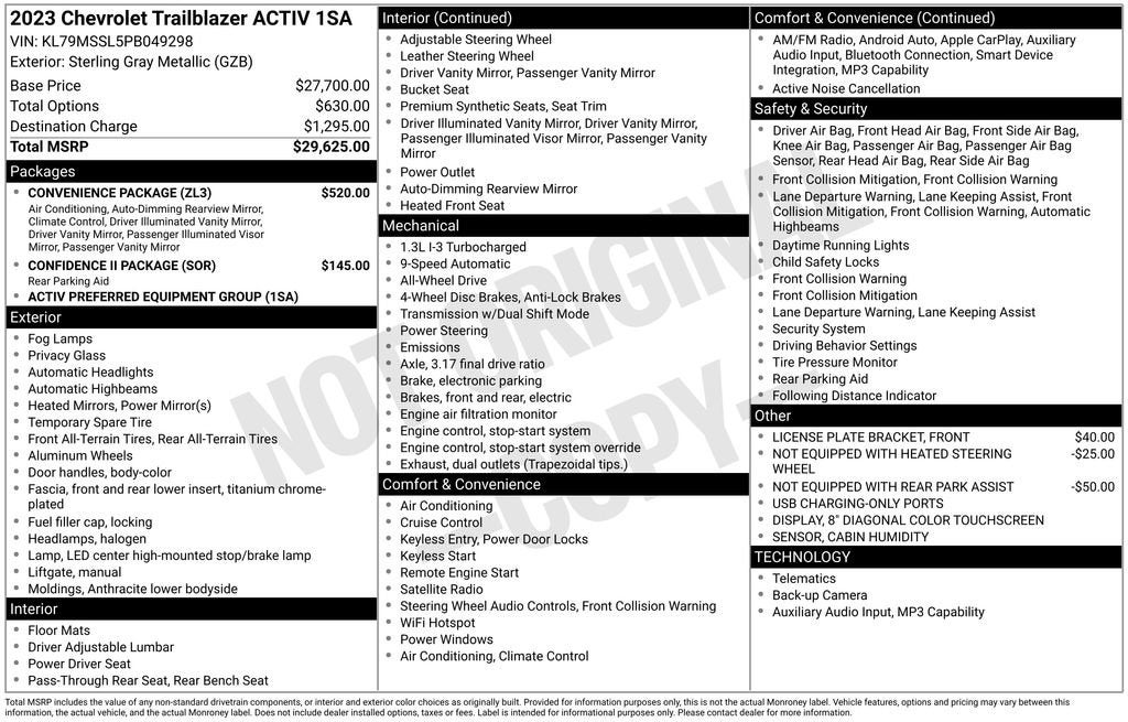 2023 Chevrolet Trailblazer ACTIV