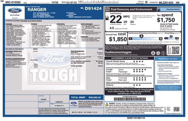 2021 Ford Ranger XL