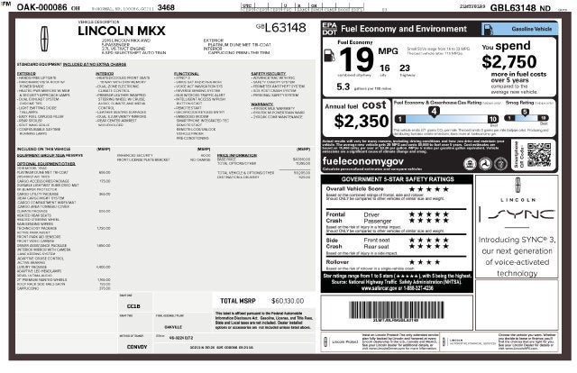 2016 Lincoln MKX Reserve