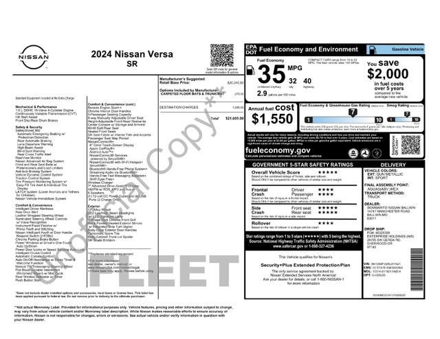 2024 Nissan Versa SR