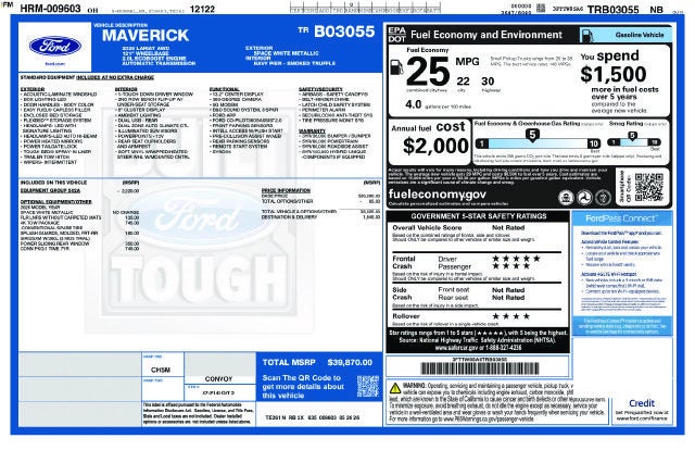 2026 Ford Maverick LARIAT