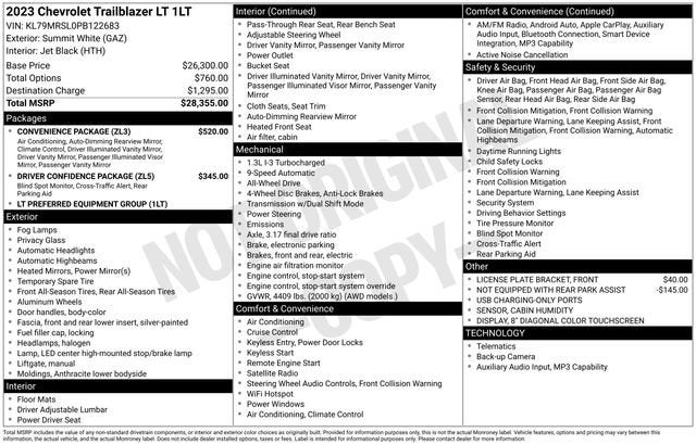 2023 Chevrolet Trailblazer LT